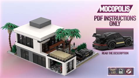 LEGO® MOC Modern Custom House (High Tech) | PDF instructions (NO PARTS)