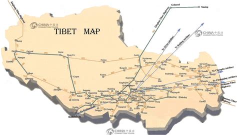 Map of Tibet Autonomous Region, China Tibet Maps - Tibet Travel Guide