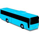 Old style buses at station vector clip art | Free SVG