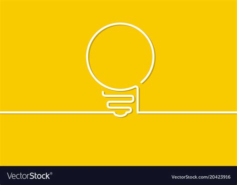 Light bulb sign Royalty Free Vector Image - VectorStock