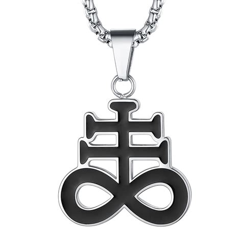 FaithHeart Men Leviathan Cross Brimstone Pendant Necklace Church of ...