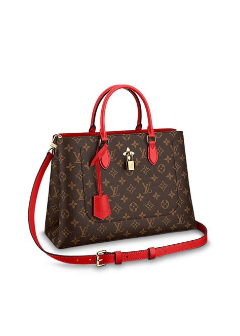 LOUIS VUITTON FLOWER TOTE Red