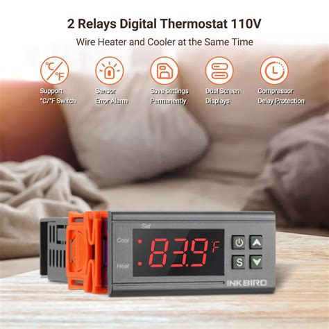 INKBIRD Heating And Coolling Thermostat Temperature, 47% OFF