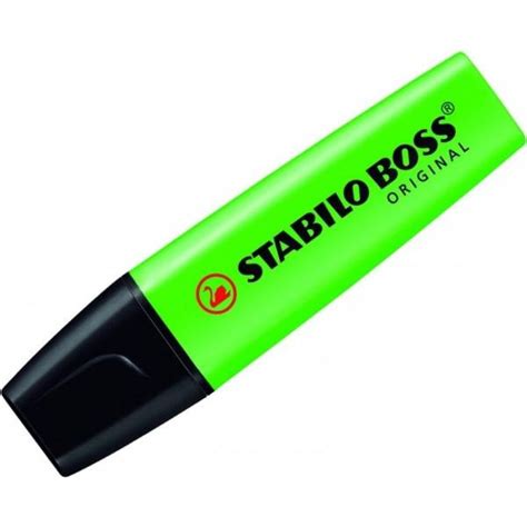 Stabilo Boss Green Highlighter 10 Pk Box - Inkjet Wholesale