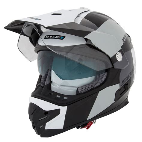 SPADA INTREPID ADVENTURE DUAL SPORT MOTOCROSS MOTORCYCLE FULL FACE VISOR HELMET | eBay