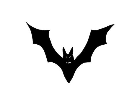 Premium Vector | Scary halloween bat silhouette