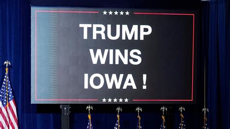 Iowa caucus 2024: Donald Trump wins first Republican contest, delivers ...