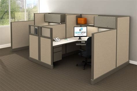 Office Cubicle Workstation With Shelf & Multi-Circuit Power | Joyce