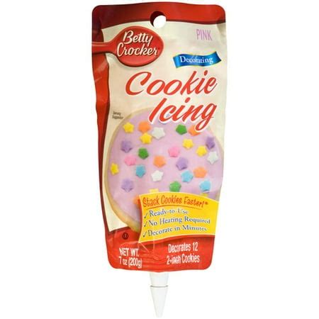 Betty Crocker Pink Decorating Cookie Icing, 7 oz - Walmart.com