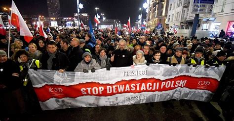 Protests Erupt in Poland Over New Law on Public Gatherings - The New York Times