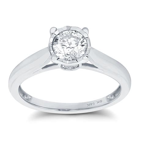 White Gold Diamond Ring - Knights The Jewellers Online Jewellery Store