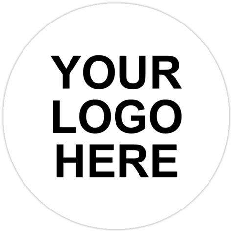 "YOUR LOGO HERE" Stickers by Expandable Studios | Redbubble