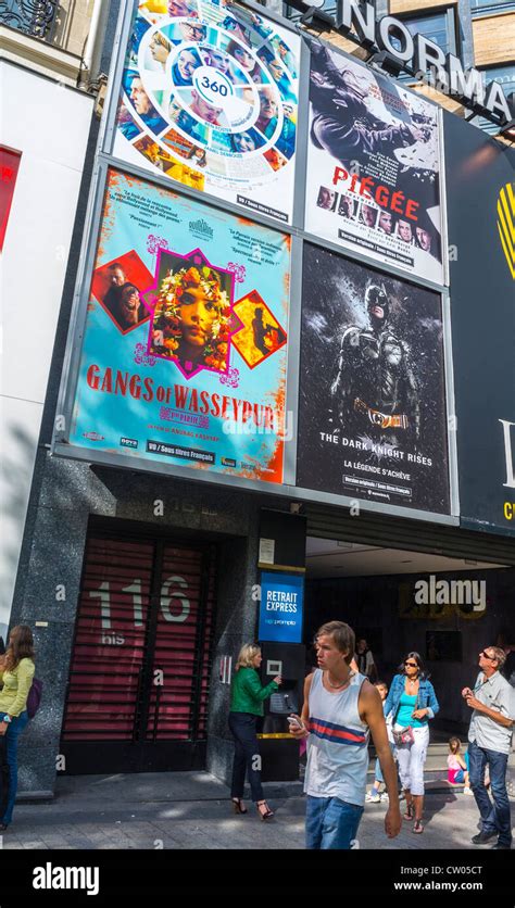 Paris, France, Movie Posters Outside French Cinema Movie Theater ...