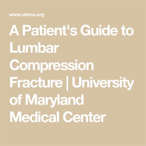 A Patient's Guide to Lumbar Compression Fracture | University of ...