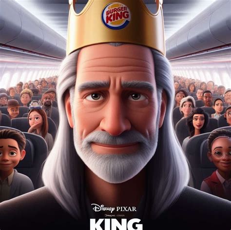 Disney Pixar's based burger king hat guy : r/ai_disney_posters