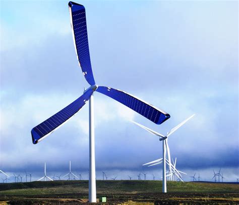 Solar Powered Wind Turbine With A New Set Of Spinning Solar Blades - Tuvie Design