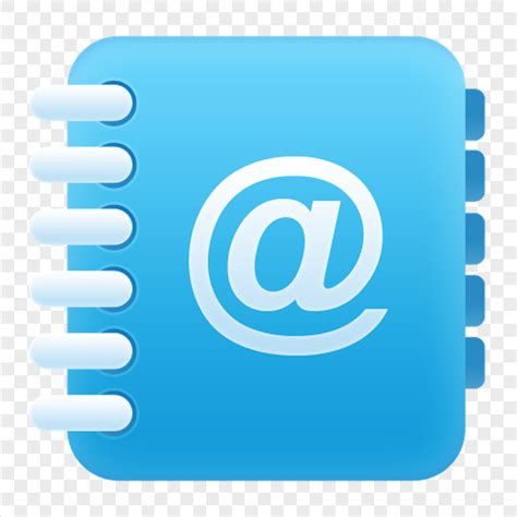 Download Blue Email Address Book Icon PNG | Citypng