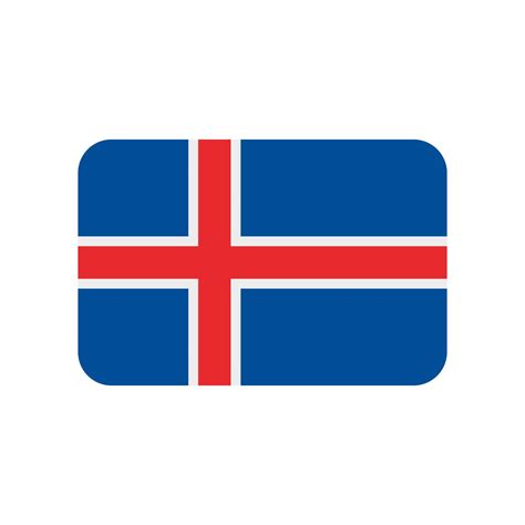 Iceland flag vector icon isolated on white background 8296088 Vector Art at Vecteezy