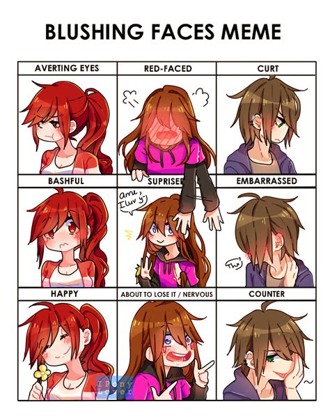 Blushing Faces Meme Template - Feira Wallpaper