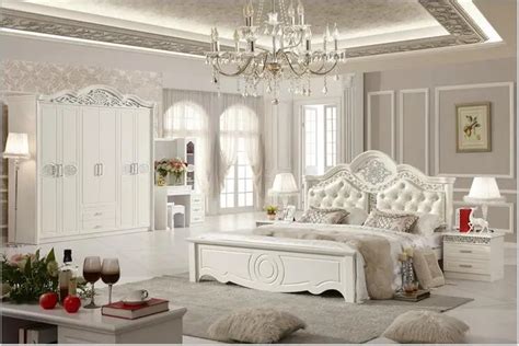 Modern adult bedroom suites six woolly white atmosphere-in Bedroom Sets ...