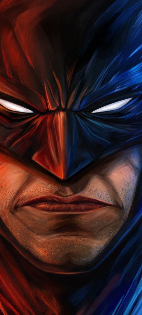 1080x2400 Resolution Angry Batman Face Art 1080x2400 Resolution Wallpaper - Wallpapers Den