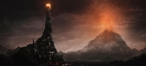 Barad Dur and Orodruin by MaximGaripov on DeviantArt