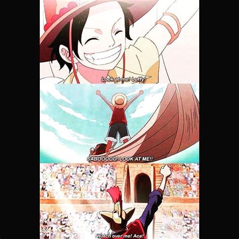 BEST BROMANCE IN ANIME Ace Luffy Sabo #onepiece #luffy #ace #sabo ##bromance #pirateking #love # ...