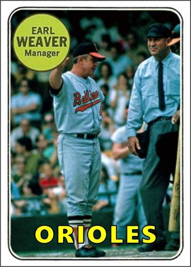 Earl Weaver Baltimore Orioles | Baseball cards, Mlb orioles, Orioles