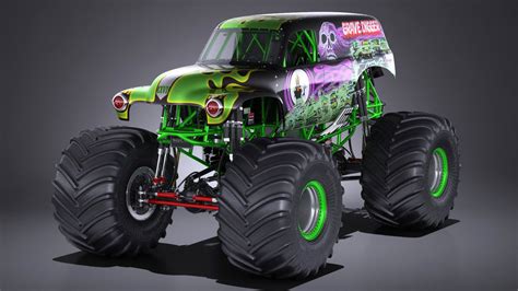 Grave Digger Monster Truck 3D model | CGTrader