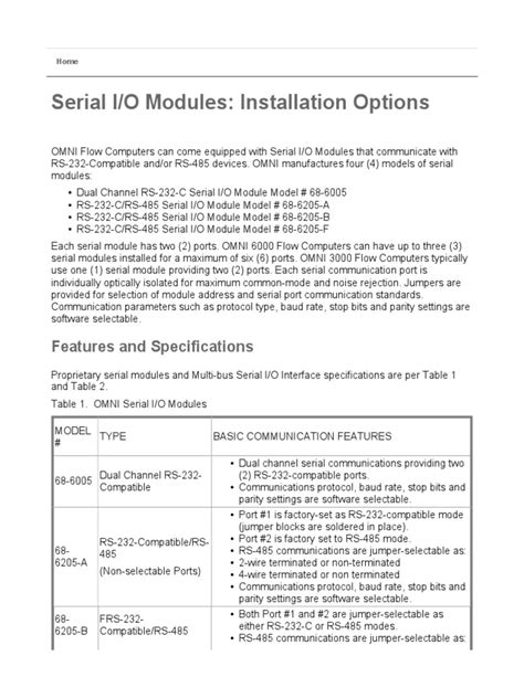 OMNI Modules - Installation Options | PDF | Programmable Logic Controller | Electrical Engineering