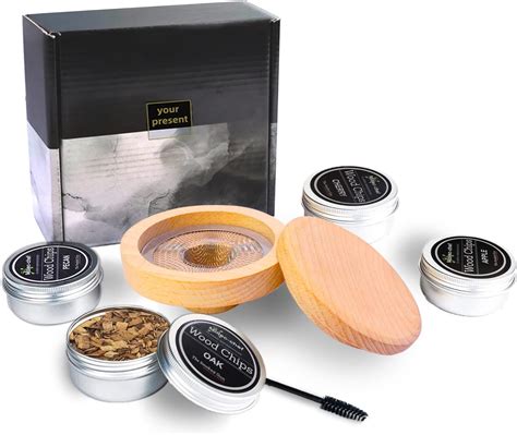 Amazon.com: Cocktail Smoking Kit, Bourbon Smoking Set with 4 Different Smoking Wood Chips (Apple ...