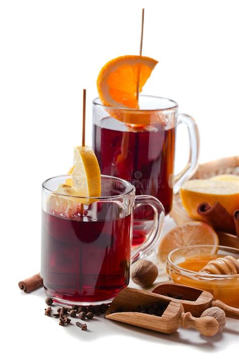 Mulled wine with spices stock image. Image of portion - 46312287