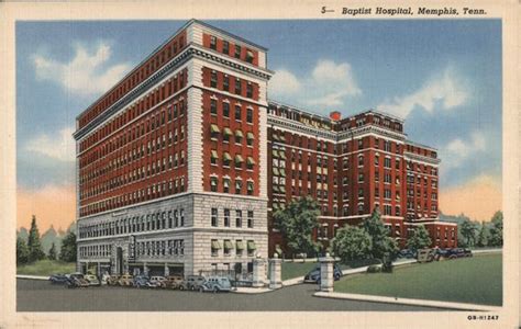 Baptist Hospital Memphis, TN Postcard