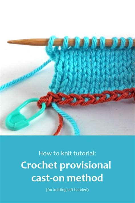 Crochet provisional cast-on method for left-handed knitters (With images) | Πλέξιμο