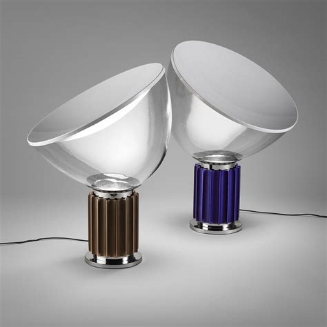 Taccia LED Small Table lamp - Glass diffusor - H 48 cm Bronze by Flos | Made In Design UK