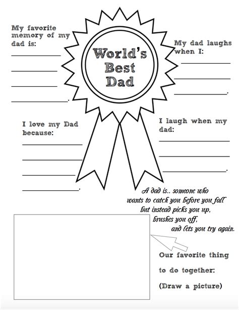 Free Printable Father’s Day Coloring Worksheets: 2 designs