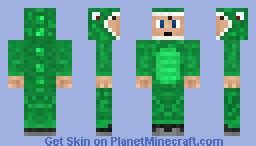 Kid in Dinosaur Suit Minecraft Skin