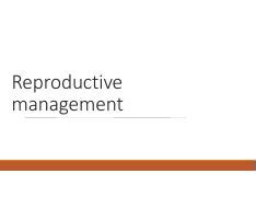 03-06 Reproductive management.pdf - Reproductive management Types of Breeders Polyestrous ...