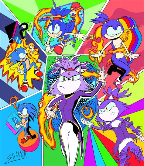 Sonic to Blaze tg tf (pop art) by Oceanao on DeviantArt