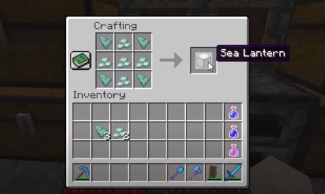 How To Make Sea Lantern: Minecraft Recipe : territoryassociのblog