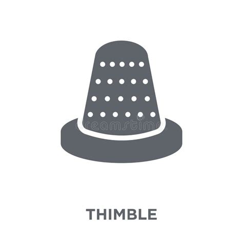 Thimble Icon from Collection. Stock Vector - Illustration of thimble ...