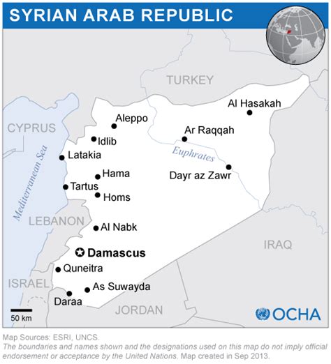 Syrian Arab Republic: Location Map (2013) - Syrian Arab Republic | ReliefWeb