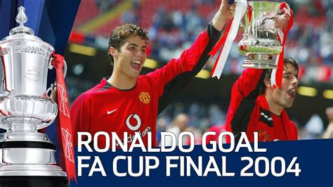 Happy Birthday Ronaldo! Watch his goal for Manchester United vs Millwall 2004 FA Cup Final - YouTube