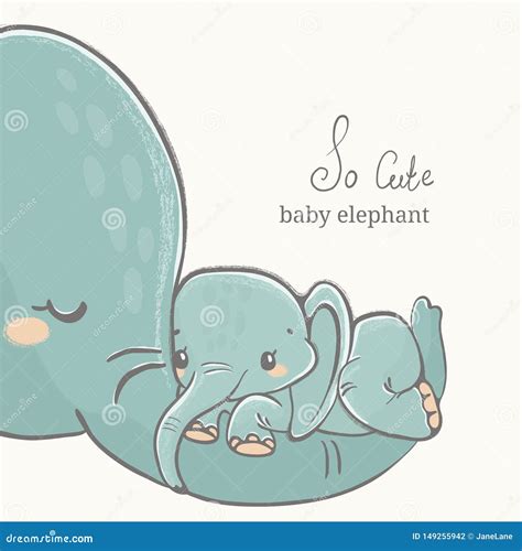 Baby Elephant Black Silhouette Stock Photo | CartoonDealer.com #132017538