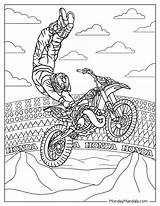 Honda Bike Coloring Pages sketch template