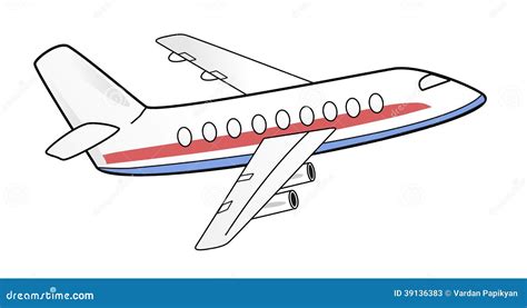 Airplane Illustration Stock Illustration - Image: 39136383