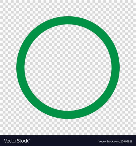 Green circle icon Royalty Free Vector Image - VectorStock