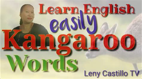 English Words: Learn Kangaroo Words! Examples of kangaroo Words - YouTube