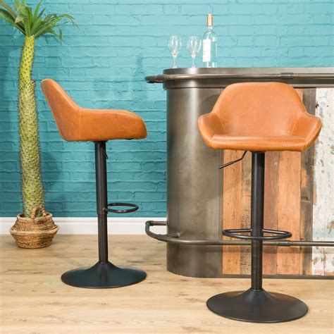 Vintage Tan Faux Leather Bar Stool - Meala Belfast, Interior Design ...