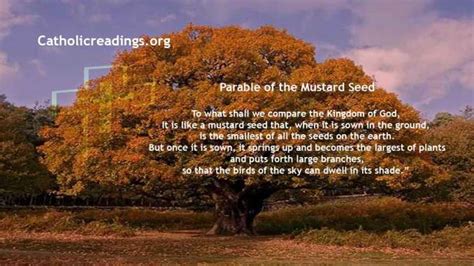 Parable of the Mustard Seed - Mark 4:30-32, Matthew 13:31-35, Luke 13: ...